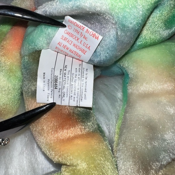 1996 TY Original Beanie Babies Peace Bear,
UltraRare & Mint-Condition - Picture 5 of 6